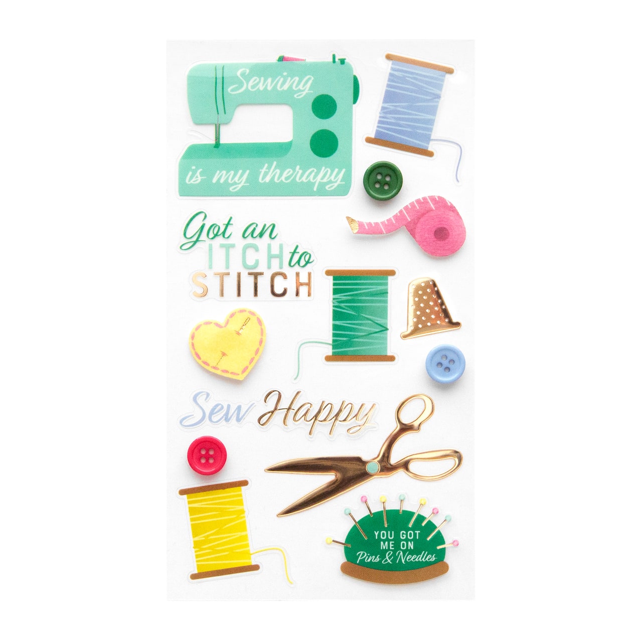 Sewing Dimensional Stickers by Recollections™